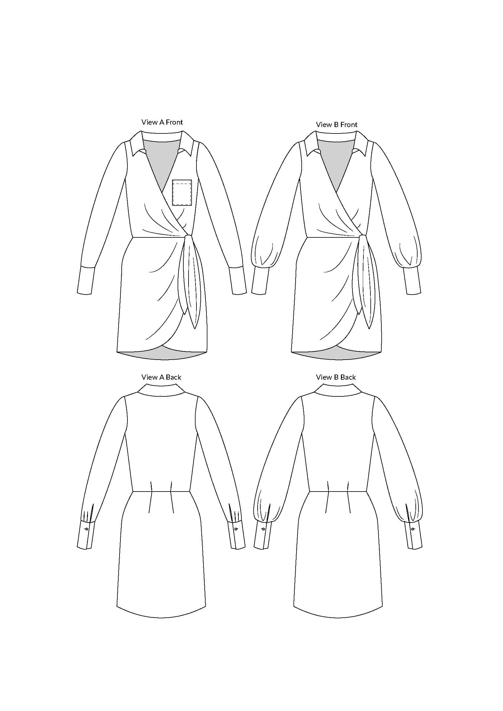 Patterns :: Women's patterns :: Dresses :: Sewing Pattern by Masin ...